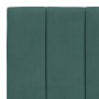 Estructura de cama sin colchón terciopelo verde oscuro 80x200cm
