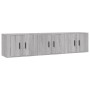 Muebles para TV de pared 3 uds gris Sonoma 57x34,5x40 cm de vidaXL, Muebles TV - Ref: Foro24-3188348, Precio: 132,75 €, Descu...