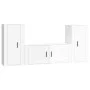 TV-Möbelset 3-teilig aus glänzend weißem Sperrholz von vidaXL, TV-Möbel - Ref: Foro24-3188536, Preis: 177,54 €, Rabatt: %