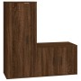 TV-Möbelset 2-teilig, braunes Eichensperrholz von vidaXL, TV-Möbel - Ref: Foro24-3188725, Preis: 99,32 €, Rabatt: %