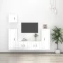 TV-Möbelset 5-teilig aus glänzend weißem Sperrholz von vidaXL, TV-Möbel - Ref: Foro24-3188784, Preis: 220,74 €, Rabatt: %