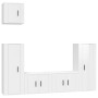 TV-Möbelset 5-teilig aus glänzend weißem Sperrholz von vidaXL, TV-Möbel - Ref: Foro24-3188784, Preis: 223,47 €, Rabatt: %