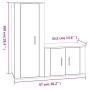 TV-Möbelset 2-teilig, braunes Eichensperrholz von vidaXL, TV-Möbel - Ref: Foro24-3188725, Preis: 99,32 €, Rabatt: %