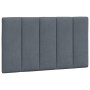 Estructura de cama sin colchón terciopelo gris oscuro 90x200 cm