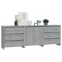 Aparador de 3 piezas madera manufacturada gris Sonoma de vidaXL, Aparadores - Ref: Foro24-3098071, Precio: 257,60 €, Descuent...