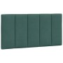 Estructura cama sin colchón terciopelo verde oscuro 100x200 cm
