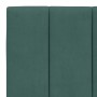Estructura cama sin colchón terciopelo verde oscuro 100x200 cm