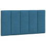 Estructura de cama con cabecero terciopelo azul 100x200 cm