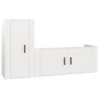 Set TV-Möbel 2-tlg Sperrholz glänzend weiß von vidaXL, TV-Möbel - Ref: Foro24-3188488, Preis: 128,82 €, Rabatt: %