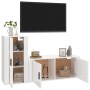 Set de muebles de TV 2 pzas madera contrachapada blanco brillo de vidaXL, Muebles TV - Ref: Foro24-3188488, Precio: 130,70 €,...