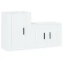 Set de muebles de TV 2 piezas madera contrachapada blanco de vidaXL, Muebles TV - Ref: Foro24-3188390, Precio: 75,87 €, Descu...
