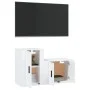2-teiliges TV-Möbelset aus weißem Sperrholz von vidaXL, TV-Möbel - Ref: Foro24-3188390, Preis: 75,87 €, Rabatt: %