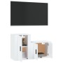 2-teiliges TV-Möbelset aus weißem Sperrholz von vidaXL, TV-Möbel - Ref: Foro24-3188390, Preis: 76,82 €, Rabatt: %