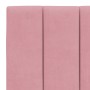 Estructura de cama sin colchón terciopelo rosa 120x200 cm