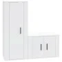2-teiliges TV-Möbelset Sperrholz weiß von vidaXL, TV-Möbel - Ref: Foro24-3188718, Preis: 91,51 €, Rabatt: %