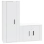 2-teiliges TV-Möbelset Sperrholz weiß von vidaXL, TV-Möbel - Ref: Foro24-3188718, Preis: 92,64 €, Rabatt: %