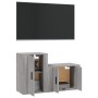 TV-Möbelset 2-teilig Sonoma graues Sperrholz von vidaXL, TV-Möbel - Ref: Foro24-3188396, Preis: 85,96 €, Rabatt: %