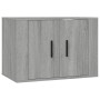 TV-Möbelset 2-teilig Sonoma graues Sperrholz von vidaXL, TV-Möbel - Ref: Foro24-3188396, Preis: 85,96 €, Rabatt: %