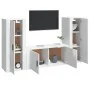 TV-Möbelset 3-teilig aus glänzend weißem Sperrholz von vidaXL, TV-Möbel - Ref: Foro24-3188760, Preis: 194,13 €, Rabatt: %