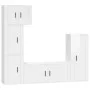 Set TV-Möbel 5 Stück Sperrholz glänzend weiß von vidaXL, TV-Möbel - Ref: Foro24-3188808, Preis: 248,84 €, Rabatt: %