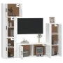 Set TV-Möbel 5 Stück Sperrholz glänzend weiß von vidaXL, TV-Möbel - Ref: Foro24-3188808, Preis: 248,84 €, Rabatt: %