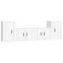 4-teiliges TV-Möbelset aus weißem Sperrholz von vidaXL, TV-Möbel - Ref: Foro24-3188542, Preis: 146,97 €, Rabatt: %