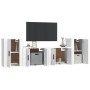 4-teiliges TV-Möbelset aus weißem Sperrholz von vidaXL, TV-Möbel - Ref: Foro24-3188542, Preis: 148,71 €, Rabatt: %