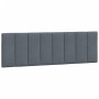 Estructura de cama sin colchón terciopelo gris oscuro 160x200cm