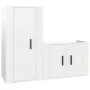 Set de muebles de TV 2 pzas madera contrachapada blanco brillo de vidaXL, Muebles TV - Ref: Foro24-3188456, Precio: 92,96 €, ...