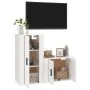 TV-Möbelset 2-teilig aus glänzend weißem Sperrholz von vidaXL, TV-Möbel - Ref: Foro24-3188456, Preis: 92,96 €, Rabatt: %