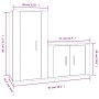 TV-Möbelset 2-teilig aus glänzend weißem Sperrholz von vidaXL, TV-Möbel - Ref: Foro24-3188456, Preis: 94,10 €, Rabatt: %
