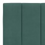 Estructura cama sin colchón terciopelo verde oscuro 160x200 cm