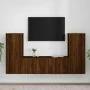 TV-Möbelset 4-teilig aus eichenbraunem Sperrholz von vidaXL, TV-Möbel - Ref: Foro24-3188773, Preis: 193,85 €, Rabatt: %