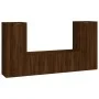 TV-Möbelset 4-teilig aus eichenbraunem Sperrholz von vidaXL, TV-Möbel - Ref: Foro24-3188773, Preis: 193,85 €, Rabatt: %