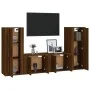 TV-Möbelset 4-teilig aus eichenbraunem Sperrholz von vidaXL, TV-Möbel - Ref: Foro24-3188773, Preis: 193,85 €, Rabatt: %