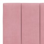Estructura de cama sin colchón terciopelo rosa 160x200 cm