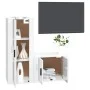 TV-Möbel-Set, 2-teilig, aus glänzend weiß lackiertem Sperrholz. von vidaXL, TV-Möbel - Ref: Foro24-3188720, Preis: 100,48 €, ...