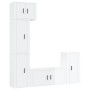 Set TV-Möbel 5 Stück Sperrholz glänzend weiß von vidaXL, TV-Möbel - Ref: Foro24-3188616, Preis: 270,29 €, Rabatt: %