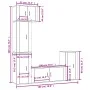 Set TV-Möbel 5 Stück Sperrholz glänzend weiß von vidaXL, TV-Möbel - Ref: Foro24-3188616, Preis: 266,97 €, Rabatt: %