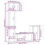 Set TV-Möbel 5 Stück Sperrholz glänzend weiß von vidaXL, TV-Möbel - Ref: Foro24-3188616, Preis: 270,29 €, Rabatt: %