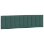 Estructura cama sin colchón terciopelo verde oscuro 180x200 cm