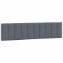 Estructura cama sin colchón terciopelo gris oscuro 200x200 cm