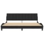 Estructura cama sin colchón terciopelo negro 200x200 cm