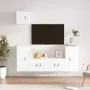 Set TV-Möbel 5 Stück Sperrholz glänzend weiß von vidaXL, TV-Möbel - Ref: Foro24-3188584, Preis: 206,21 €, Rabatt: %