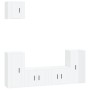 Set TV-Möbel 5 Stück Sperrholz glänzend weiß von vidaXL, TV-Möbel - Ref: Foro24-3188584, Preis: 208,77 €, Rabatt: %