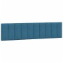 Estructura de cama sin colchón terciopelo azul 200x200 cm