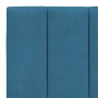 Estructura de cama sin colchón terciopelo azul 200x200 cm