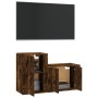 Set de muebles de TV 2 pzas madera contrachapada roble ahumado de vidaXL, Muebles TV - Ref: Foro24-3188395, Precio: 77,59 €, ...