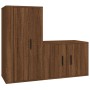 TV-Möbelset 2-teilig, braunes Eichensperrholz von vidaXL, TV-Möbel - Ref: Foro24-3188461, Preis: 91,39 €, Rabatt: %