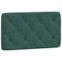 Estructura de cama sin colchón terciopelo verde oscuro 80x200cm